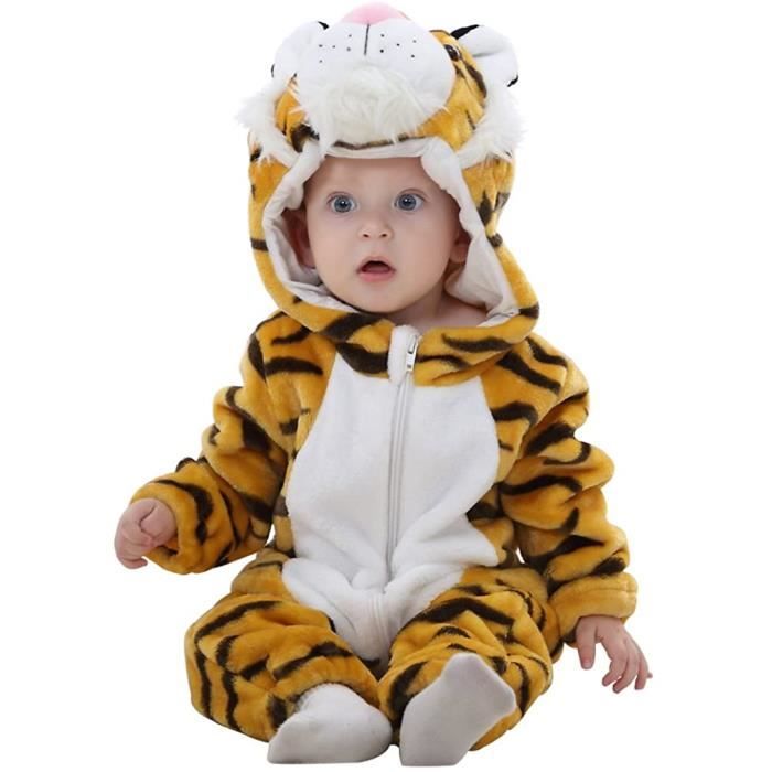 Bebe Grenouilleres Unisexe Barboteuse A Capuche Animal Mignon Tigre Flanelle Grenouilleres Grand Cadeau Pour Enfants 12 18mois Cdiscount Jeux Jouets