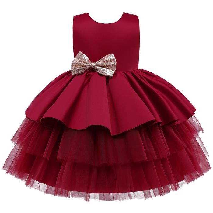 Robe C r monie Fille Princesse en Tulle Sans Manches Robe de Bal