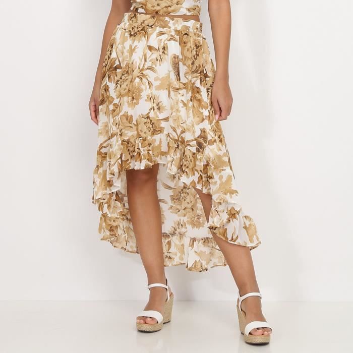 Jupe sales blanche asymétrique
