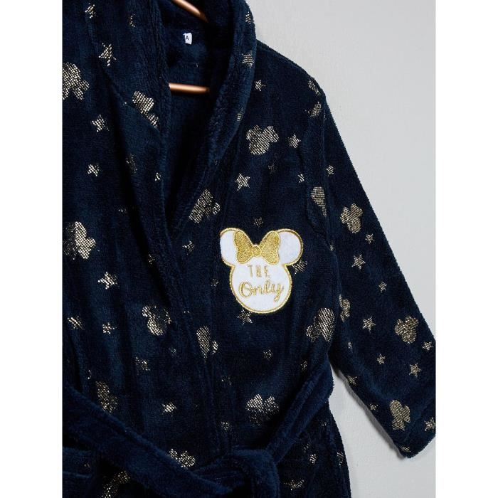 Robe de chambre Peignoir Minnie marine et or Marine et or