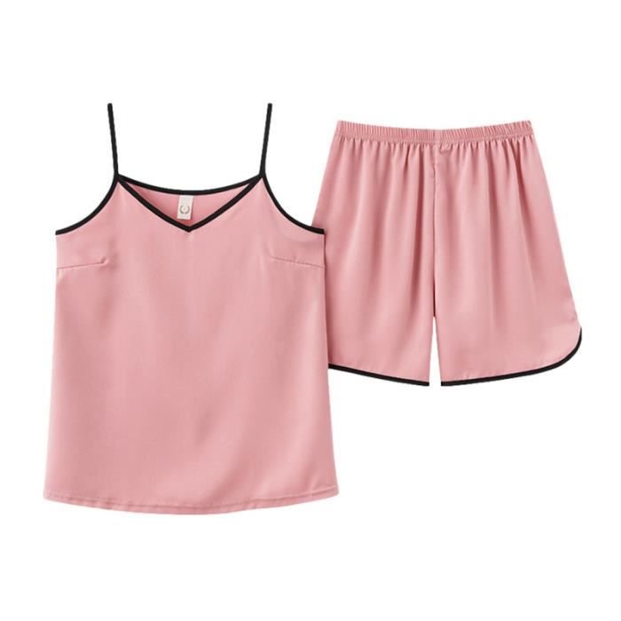 Pyjama femme sales short debardeur