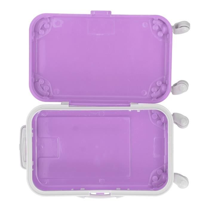 Valise Poupée Violette Smoby 3-en-1 - Avec Berceau Et Salle à Manger - Pour Poupées Jusqu'à 42cm