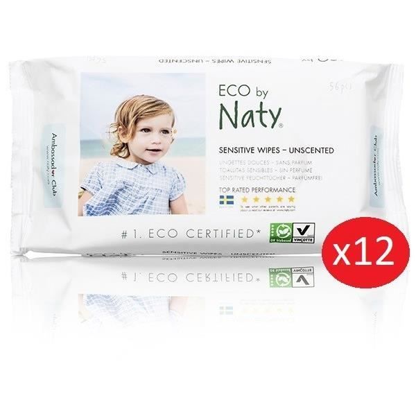 Naty Lot De 12 Paquets De 56 Lingettes Douces Eco Sans Parfum Cdiscount Pret A Porter