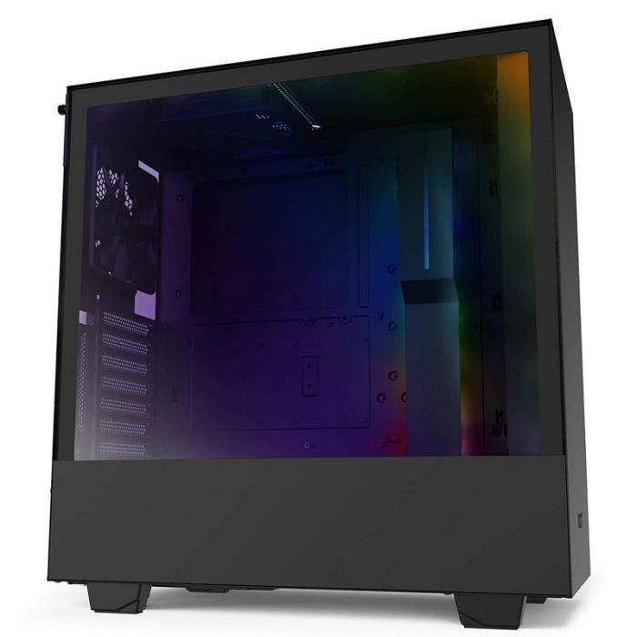 NZXT BOITIER PC H510i - USB 3.1 RGB - Noir mat - Verre trempé - Format ATX (CA-H510i-B1)