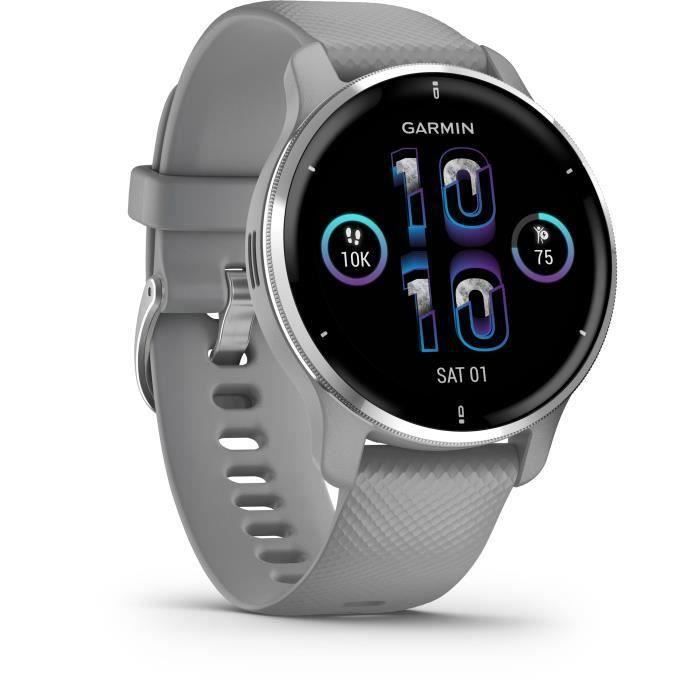 GARMIN - Montre de sport connectéeVenu 2 Plus - Gris Silver