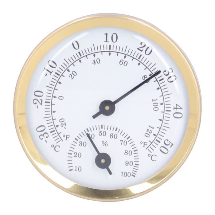 Thermomètre Digital Mini à Affichage Rond - Pour Intérieur Et Extérieur, Portée 20m (noir)