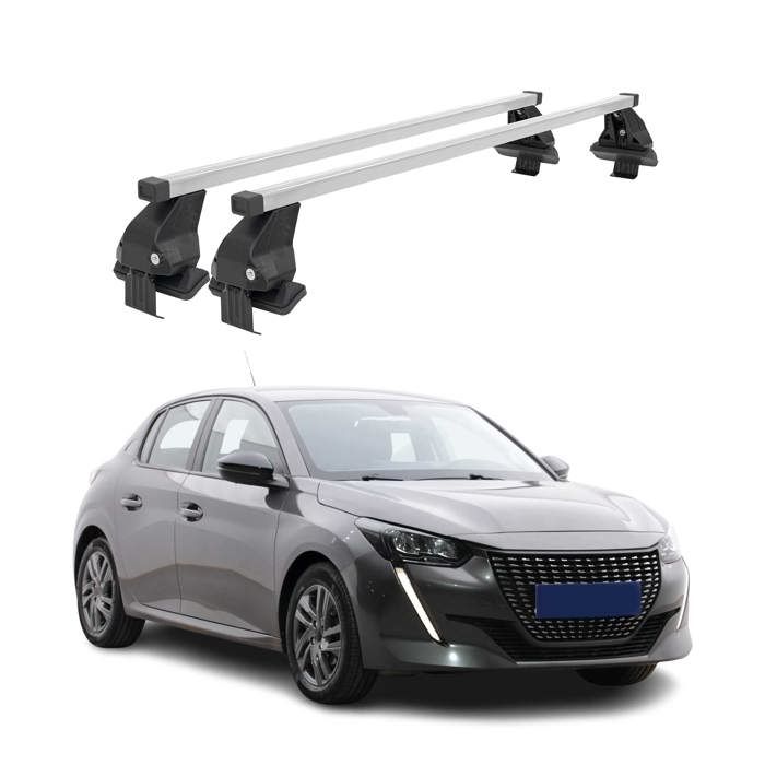 Barres de toit transversales pour Peugeot 208 II 20192024 Acier Gris Cdiscount Auto