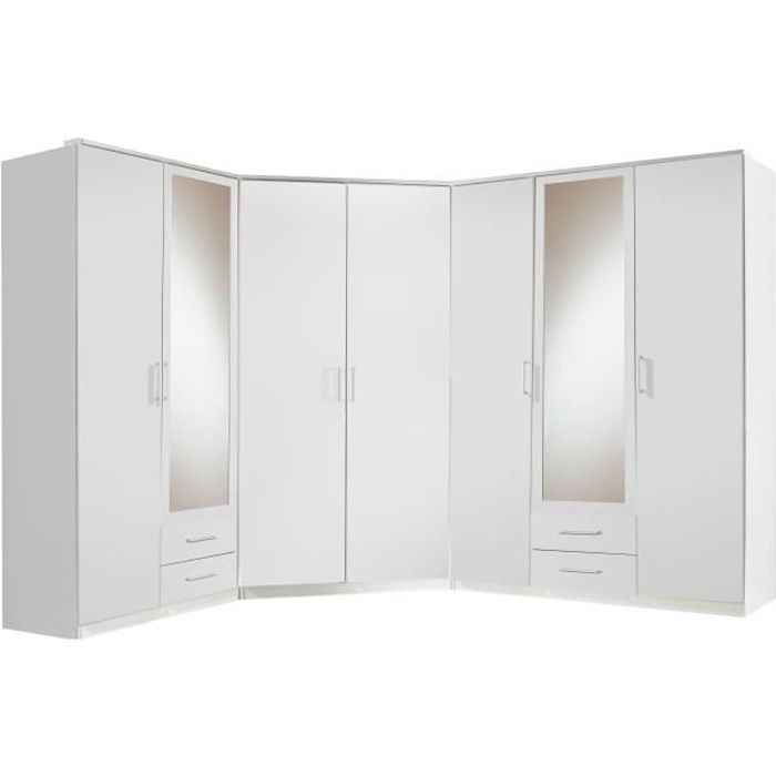 Osaka Dressing D Angle Classique Decor Blanc L 245 Cm