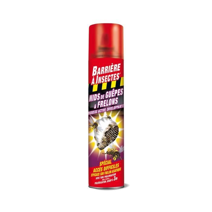 BARRIERE A INSECTES Aérosol mousse spécial nids de guêpes et frelons - 300 mL