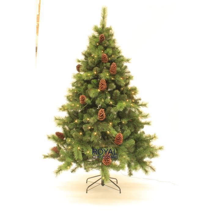 Sapin De Noel Artificiel Colorado Sapin De Noel Artificiel Colorado Premium Pp Pvc Pommes De Pin Avec Warm Led Del 180 Cm Vert Royal Christmas Cdiscount Maison