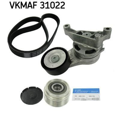 SKF Kit courroie d'accessoire + poulie d'alternateur VKMAF 31022