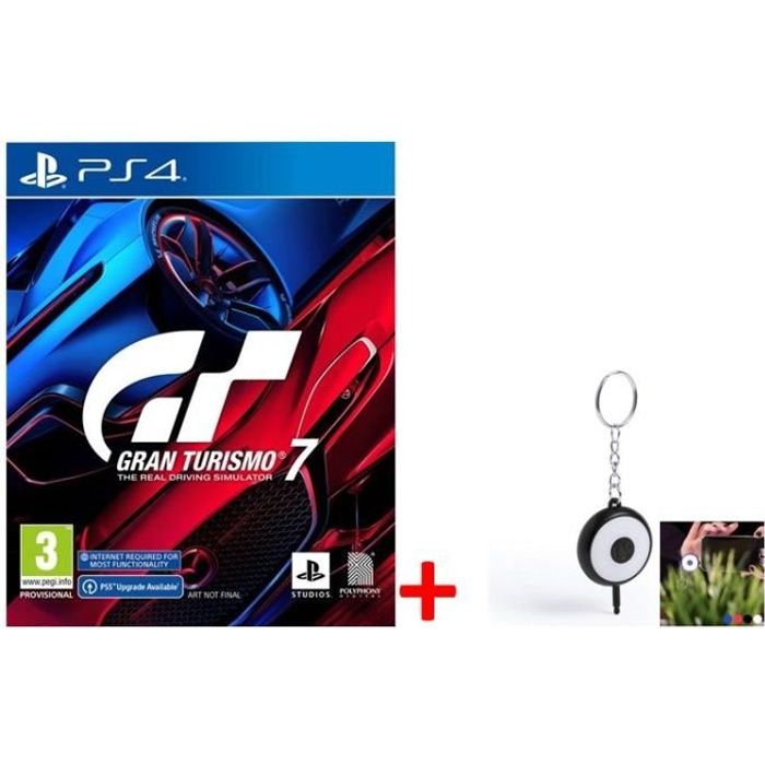 Gran Turismo 7 Jeu PS4 + 1 Flash LED (ios,android) Offert