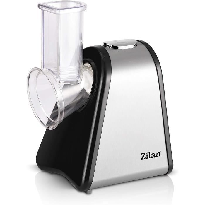 Découpe Légumes Électrique Zilan Z 4 En 1 - Râpe, Émince, Gratte - 200W - Acier Inoxydable