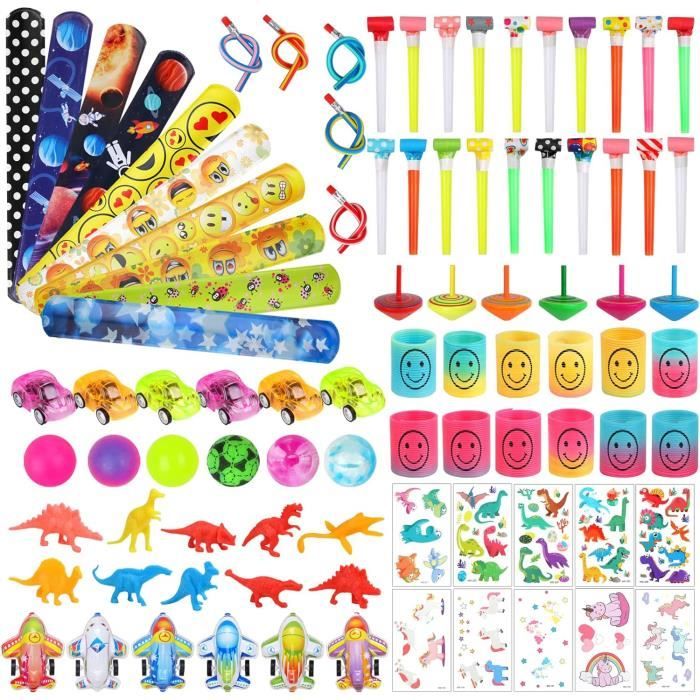 Kit Fête Anniversaire Jeu Vidéo - 122 Pièces : Autocollants, Tatouages, Bracelets, Porte-clés - Pour Enfants, Remplissage Piñata, Cadeaux D'invités - 8