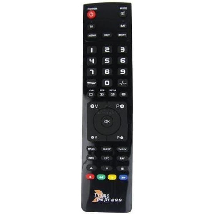 Télécommande de remplacement pour CAHORS TVT 100 HD (CUSTOM)