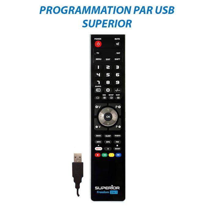 Télécommande de remplacement pour CAHORS TVT 100 HD (CUSTOM)