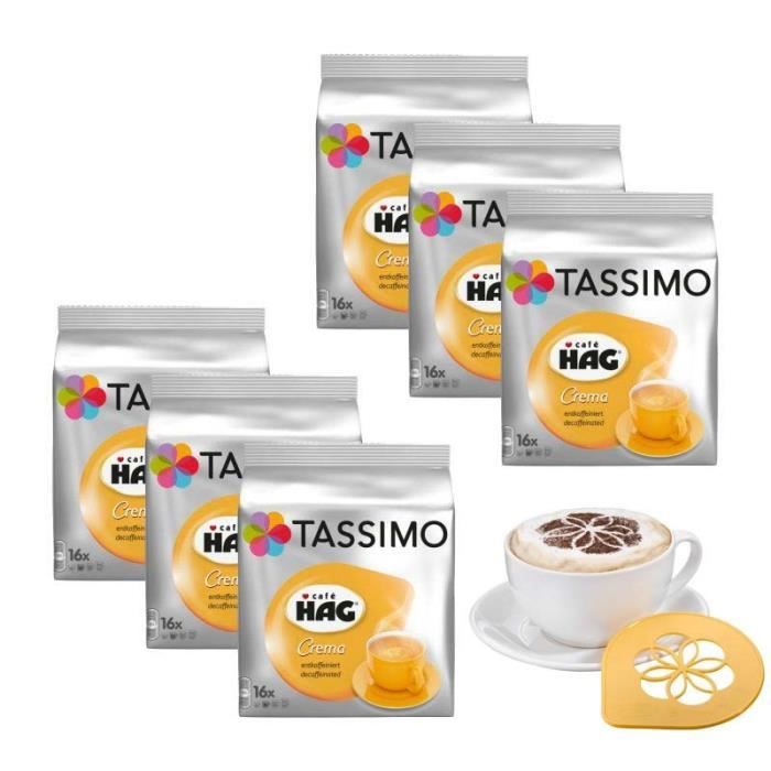 3 Tassimo Hag Crema Decaff - Au Quotidien