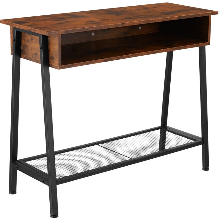tectake table console tralee 100x35x80,5cm