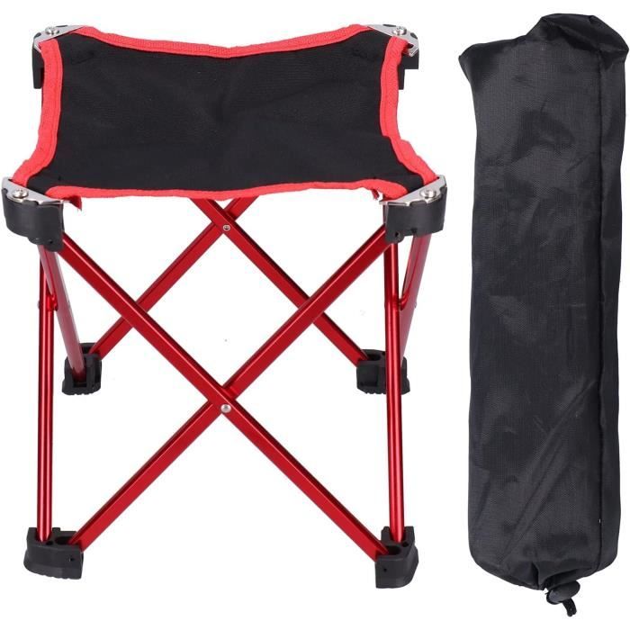 Tabouret Pliant Camping 100 Kg – Tissu Oxford Imperméable, Léger, Compact, Pour Jardin, Pêche, Plage, Voyage