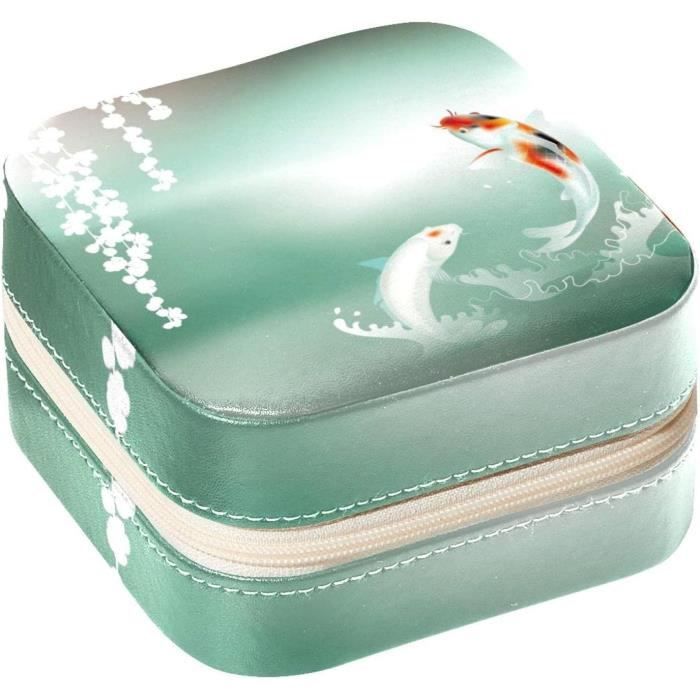 Boîte à Bijoux Peinte à La Main, Boîte à Bijoux émaillée à Charnière, Mini Organisateur Unique Pour Bagues, Boucles D'oreilles, Bijoux, Rangement