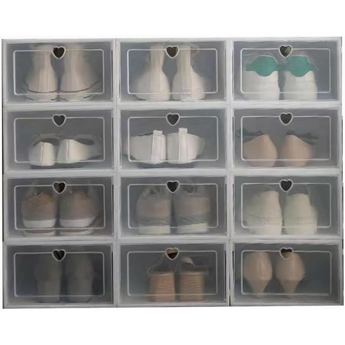 Boite transparente pour promo chaussures