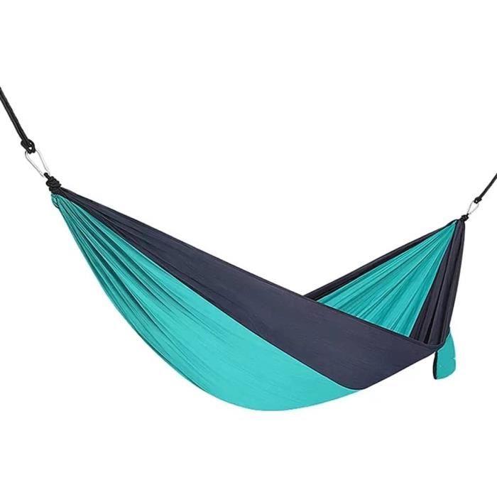 Hamac Extérieur Simple Anti-renversement Bleu Pour Adultes Et Enfants