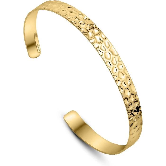 Bracelet - argent - piecette martelée main image 1