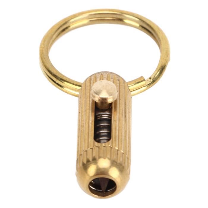 Porte-clés Multifonction 2 En 1 – Marteau Brise-vitre De Voiture Et Couteau De Secours, Alliage Aluminium, Compact - 12