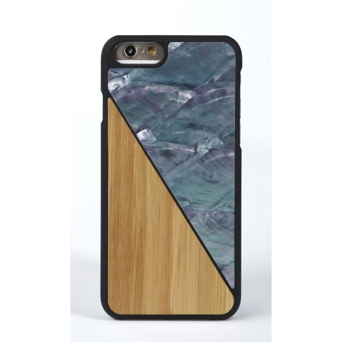 WOLA coque cover iPhone 6 en bois AQUA fabriquée en véritable ...