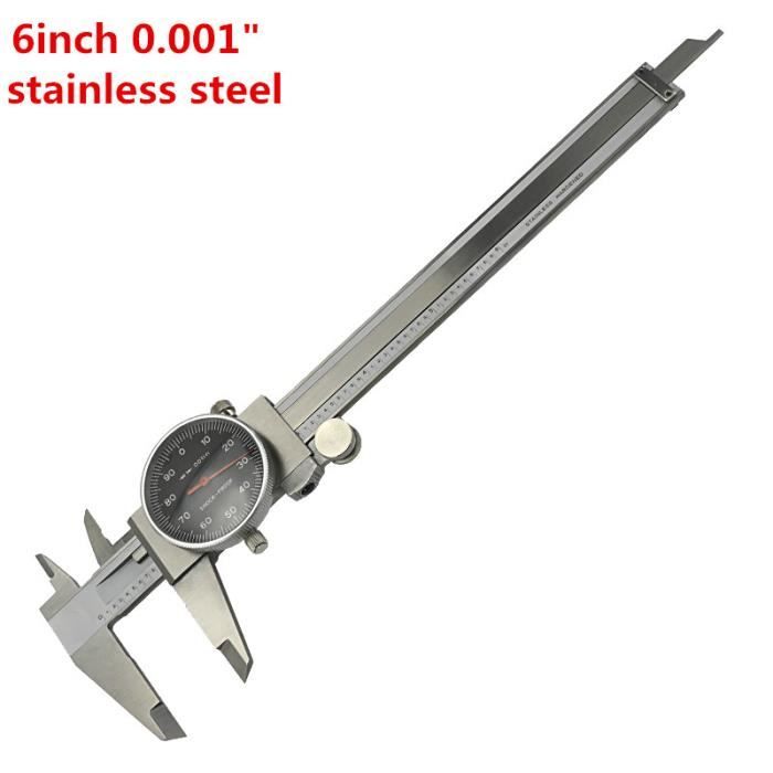 Pied à Coulisse à Cadran Vernier Plastique 0-150mm - Outil De Mesure Précis Blanc Pour Professionnels Et Bricoleurs