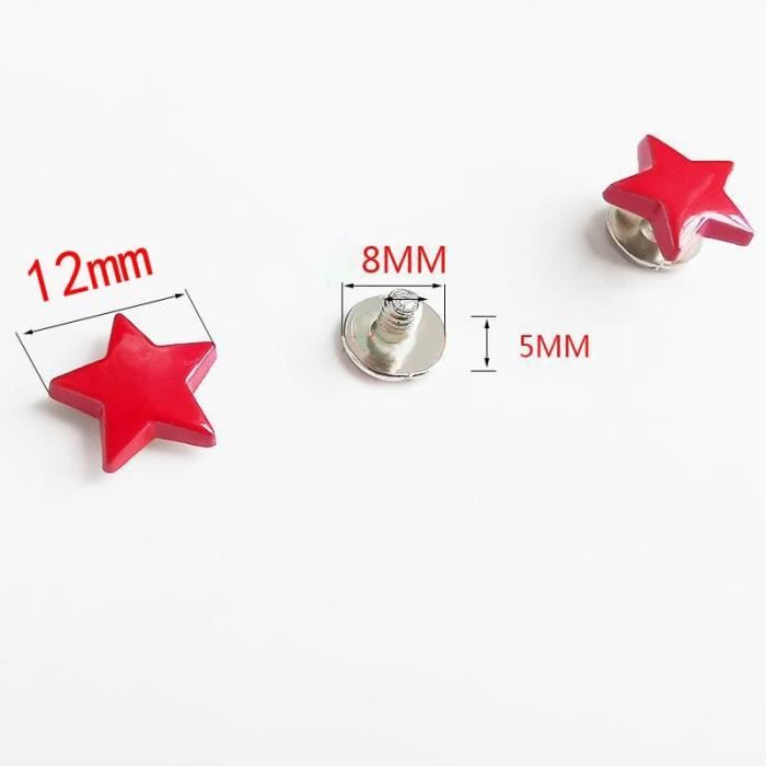 12x8 Mm Clous Plats Rivet Laiton Pour Sac à Main - Lot De 4, Uxcell, Bricolage Cuir