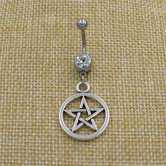 Anneau De Nombril Argent 925 Yeux Diaboliques - Piercing Ventre Mauvais Œil Protection & Style