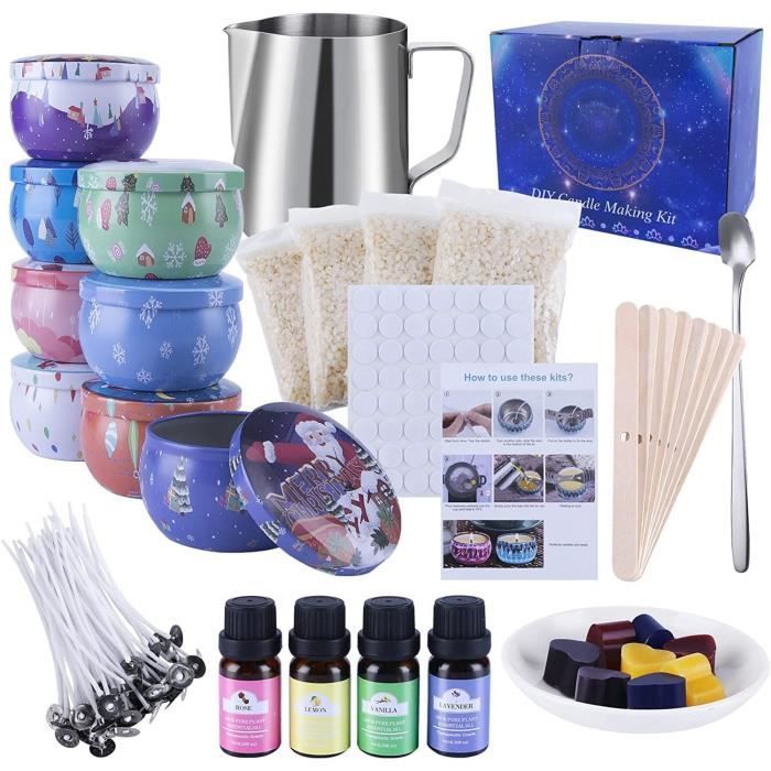 Kit d'outils de fabrication de bougies en cire de soja, savon, cire de