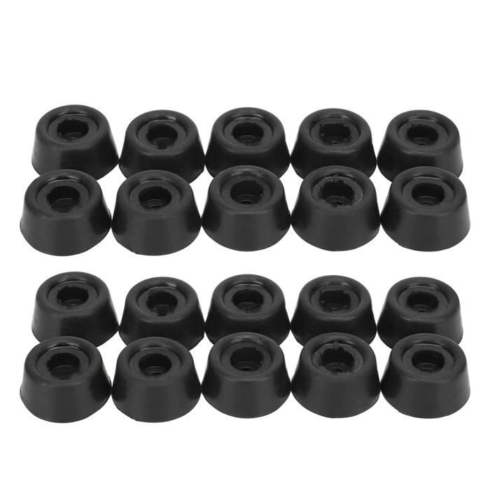 PATIKIL 5 Embouts Protection Caoutchouc Pour Queue De Billard - Diamètre 30mm, Noir