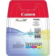 CANON Pack de 3 cartouches d'encre CLI-521 Cyan/Magenta/Jaune-1