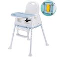 Chaise Haute Bébé Portable Multifonctionnelle 3 En 1 Siège Rehausseur Pour Enfant-1