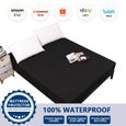 Drap Housse Couleur Unie Antidérapants Housse De Matelas, Chickwin 100% Polyester Confortable