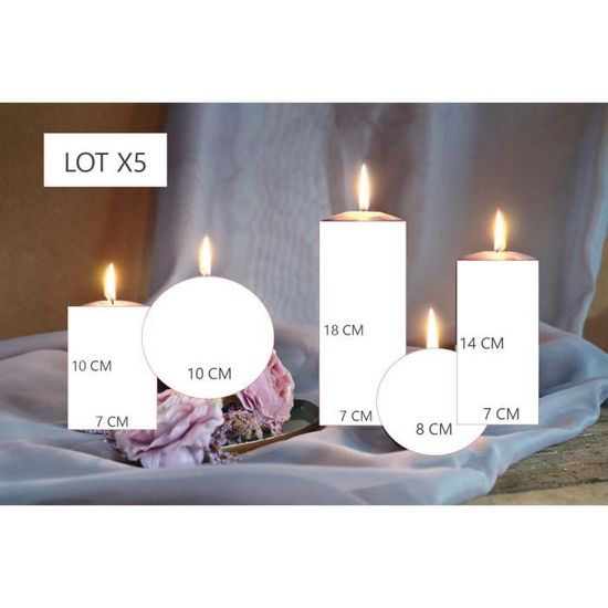 Formano Winterliche LED-Kerze silber 15cm 620811A 