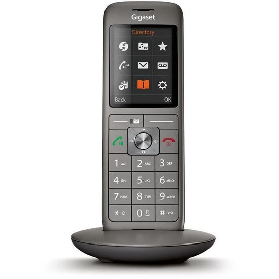 Téléphone fixe sans fil Gigaset AS405A Duo - 2 combinés (Blanc) à prix bas