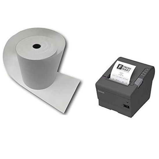 Bobine thermique 80 x 80 x 12 mm (à l'unité) - Papier imprimante - LDLC