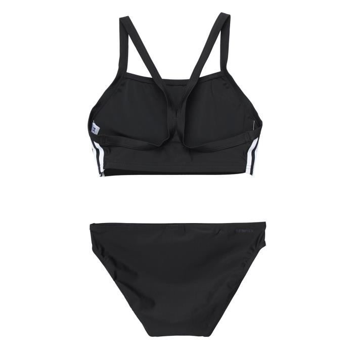 ADIDAS Maillot de bain 2 pi ces Fit 3S Femme Noir et blanc