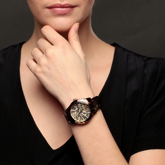 Montre clearance guess leopard