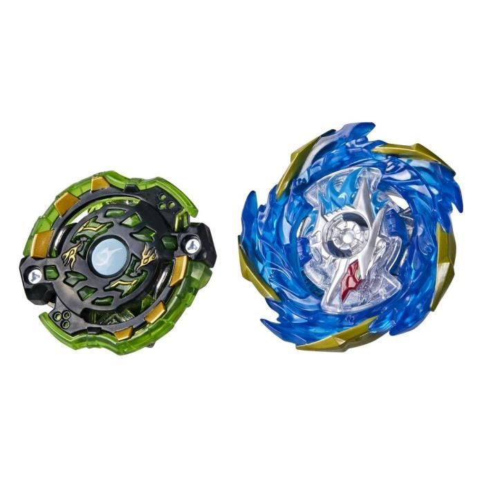 Beyblade Burst Surge – Pack 2 Toupies Speedstorm Kolossal Fafnir F6 Et Odax O6