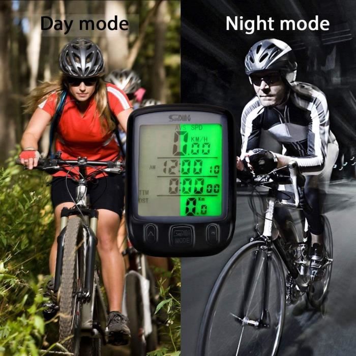Ordinateur de velo Compteur de Vitesse Sans Fil pour Bicyclette Vitesse Temps Cdiscount Sport