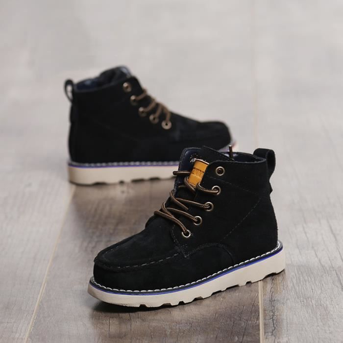 Bottine garcon top cuir