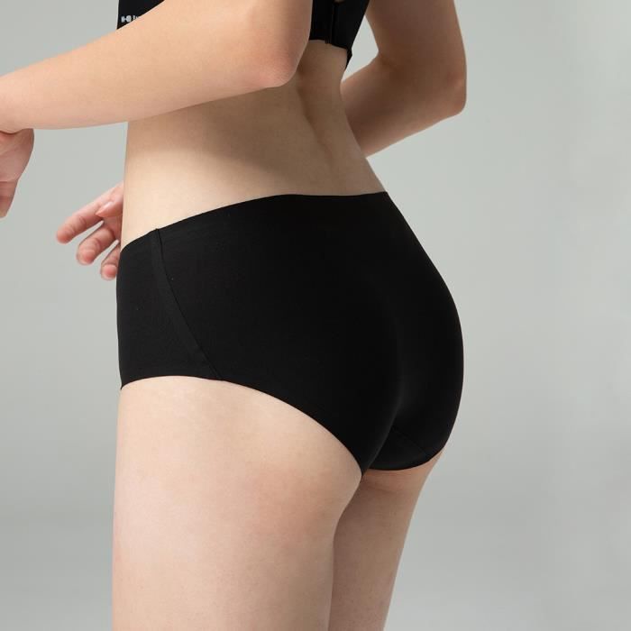 2 pcs Taille libre culotte slip Culotte antibacterienne douce pour la peau pour femme Couleur chair Noir Multicolore Cdiscount Pret a Porter