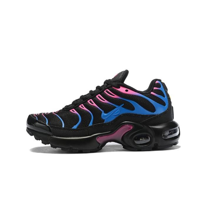 Baskets Nike Air Max TXT Plus TN Enfant Chaussures Entrainement de Sport Noir Bleu Rose Noir bleu rose Cdiscount Chaussures