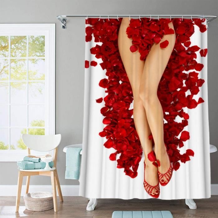 RIDEAU DE DOUCHE ,4375W 70x70in 180x180cm Rideaux de douche en tissu imperméable avec motifs de RIDEAU DE DOUCHE ,4375W 70x70in 180x180cm Rideaux de douche en tissu imperméable avec motifs de