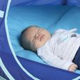 LUDI - Tente nomade "Bleue" pour bébé, dès la naissance. Lit d'appoint léger (moins de 2 kg) + matelas épais-2
