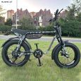 AKEZ ZX -Vélo électrique -Moteur 750W -Batterie 48V13Ah -Shimano 21 vitesses -Tyres 20*4.0 inch-Camouflage-2